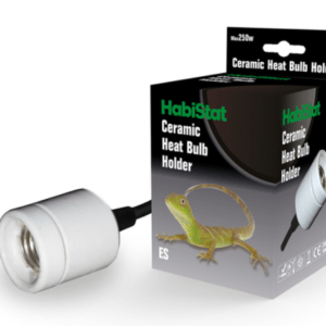 Habistat Ceramic Heat Bulb Holder, Silicon Cable & Plug